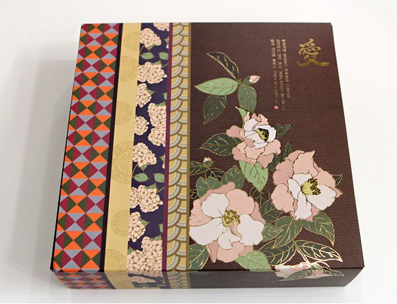 접이식화과자상자(모란,9구) 메인이미지