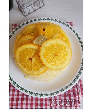 노오븐 .노버터 오렌지 케이크