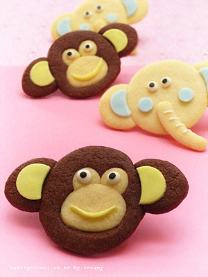   ♥ 어린이 날 쿠키 선물 . 틀없이 만드는 동물 쿠키