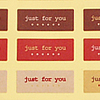 just for you4색(크라프트,3x1.2, 1장)