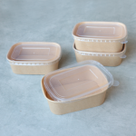 디저트 샌드위치용 크라프트 사각용기 750ml (뚜껑포함,10개)