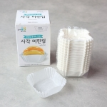 사각 머핀컵45mm(화이트,200장)