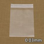 OPP투명비닐0.03mm(접착,10.5x13+4,약200장)
