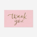 스티커(핑크골드 땡큐,5장,10개)
