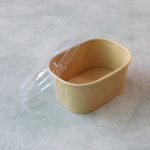 디저트 샌드위치용 크라프트 사각용기 250ml (뚜껑포함,10개)