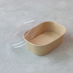 디저트 샌드위치용 크라프트 사각용기 350ml (뚜껑포함,10개)