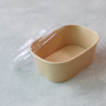 디저트 샌드위치용 크라프트 사각용기 450ml (뚜껑포함,10개)