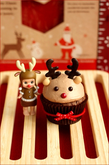 루돌프 초콜릿 컵케이크(크리스마스)